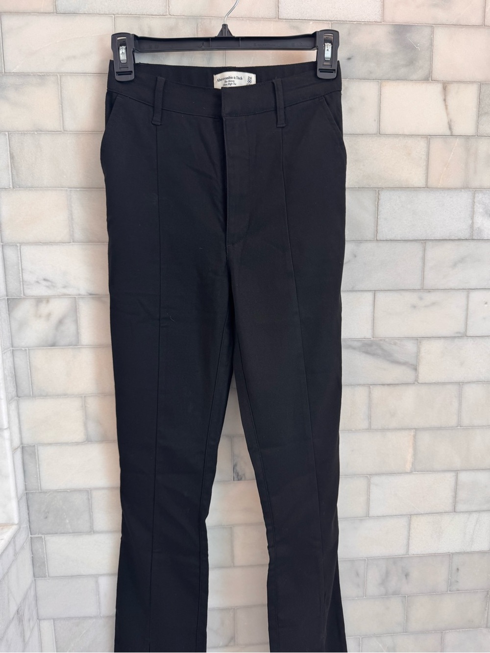 Abercrombie & Fitch Black Women's Tailored Trousers 24/00